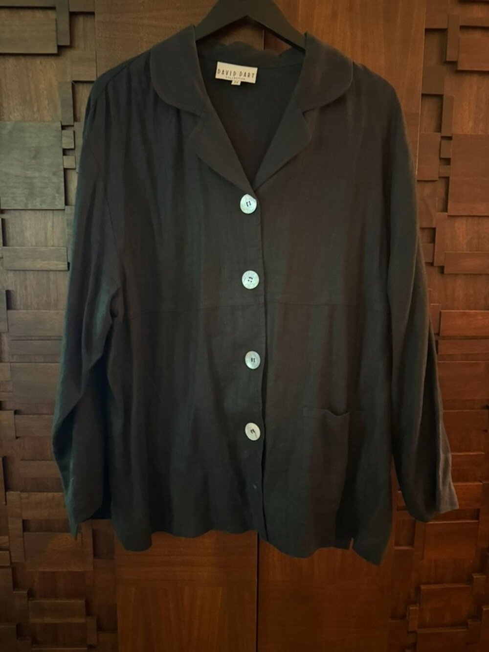 Vintage David Dart Linen Swing Blazer plus sized